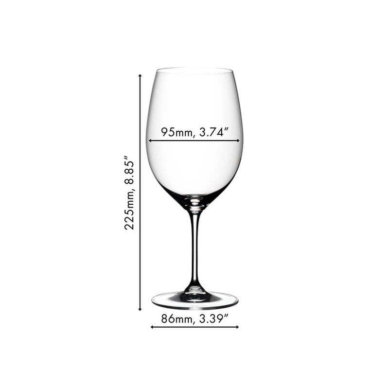 Riedel Vinum Cabernet Sauvignon / Merlot (Bordeaux) Glasses Pay 6 Get 8