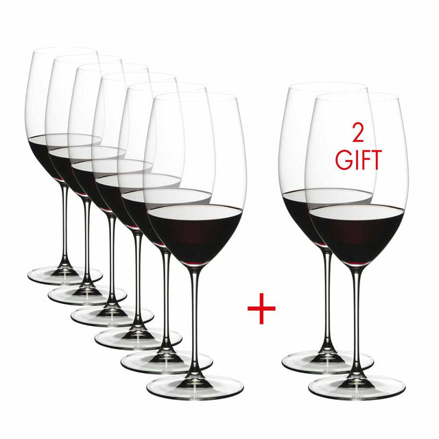 Riedel Veritas Cabernet / Merlot Glasses Pay 6 Get 8