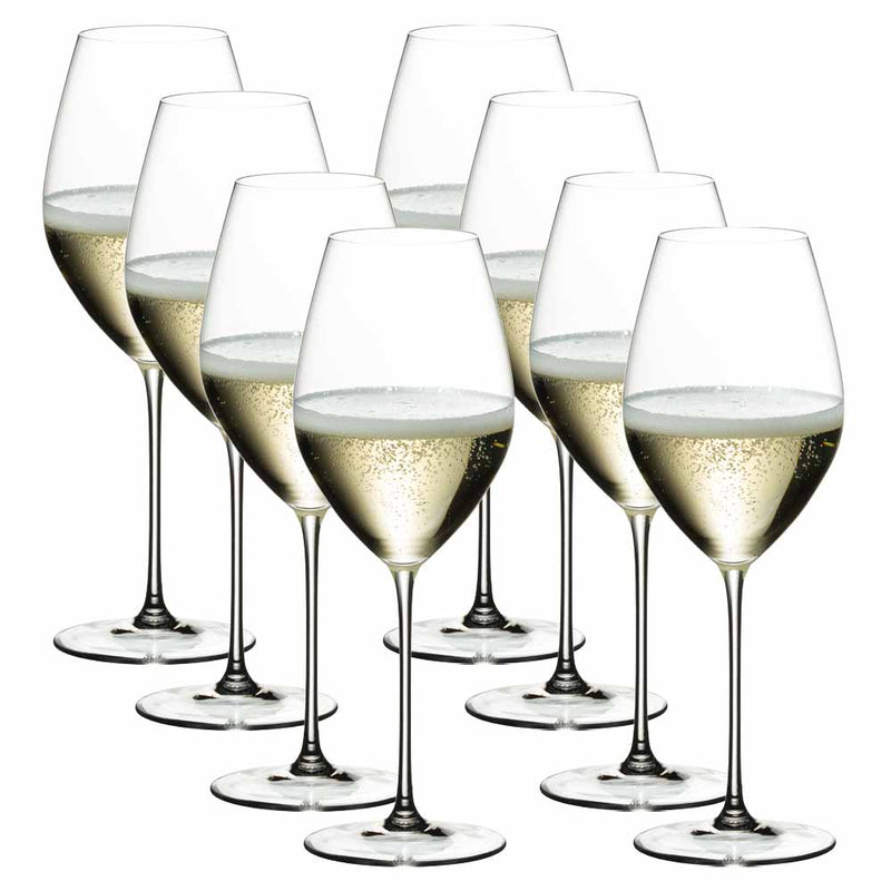 Riedel Veritas Champagne Wine Glasses (Set of 8) 7449/28