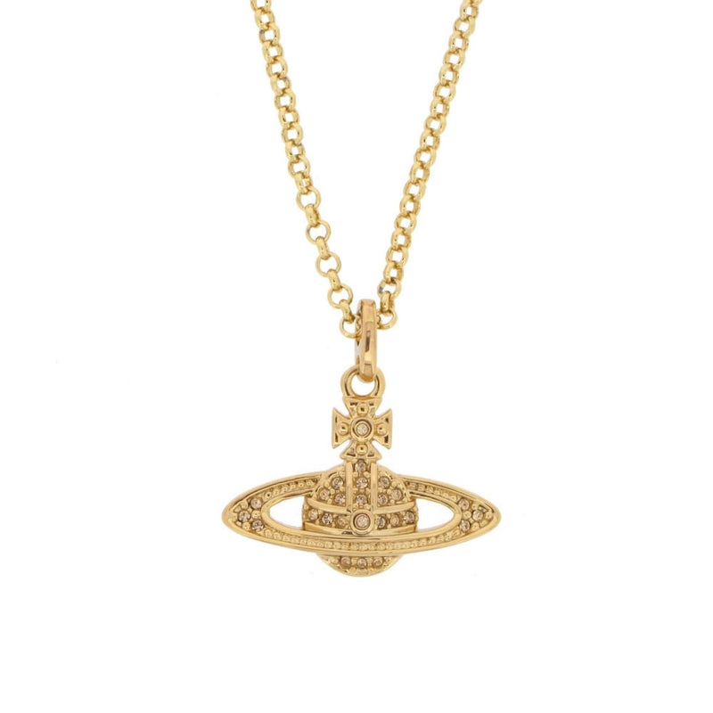 Vivienne Westwood Gold Light Colorado Topaz Mini Bas Relief Pendant