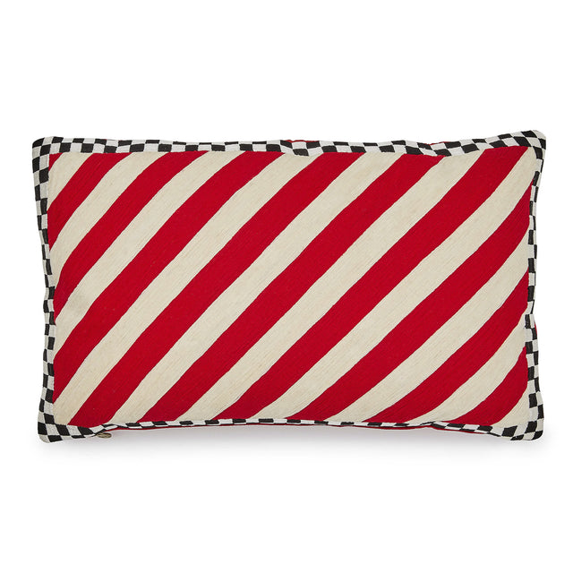 Mackenzie-Childs Candy Stripe & Checks Lumbar Pillow