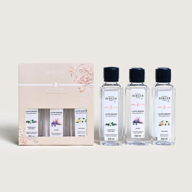 Triopack Ophelia Lamp Berger Refills 250ml