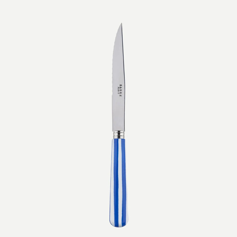 Sabre White Stripe Lapis Blue 23cm Steak Knife