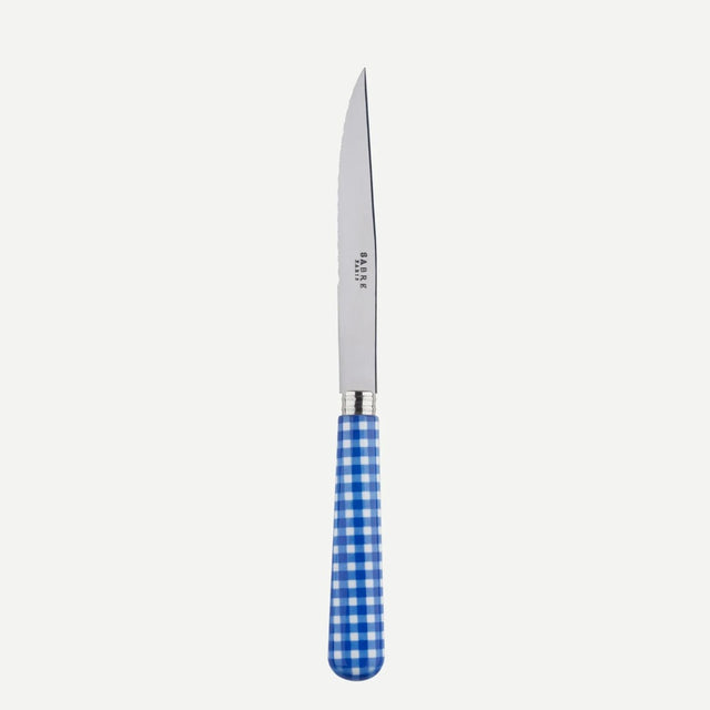 Sabre Gingham Lapis Blue 23cm Steak Knife