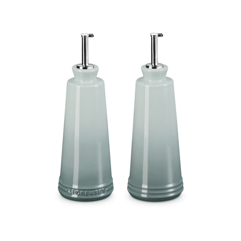 Le Creuset Signature Stoneware Oil and Vinegar Set 300ml Sea Salt