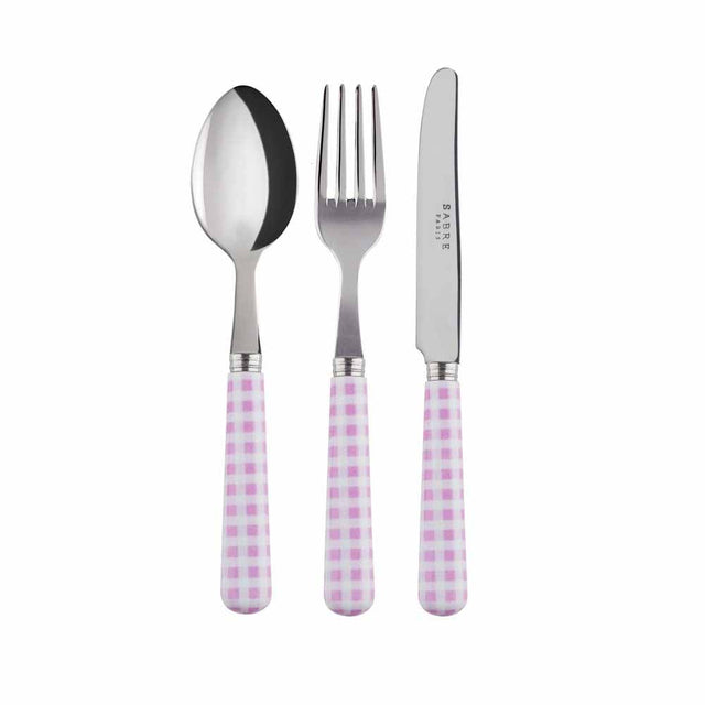 Sabre Gingham Pink Children's Set