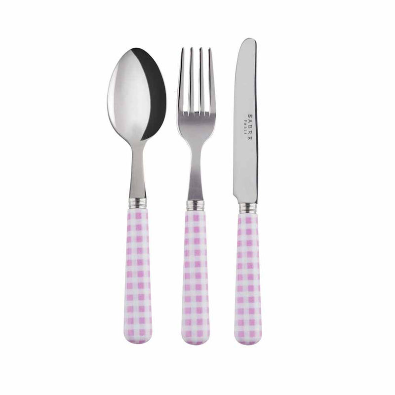 Sabre Gingham Pink Children's Set