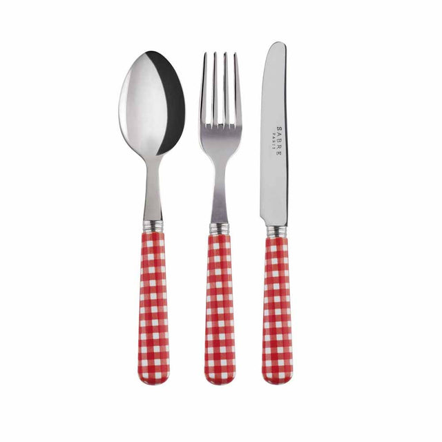 Sabre Gingham Red Children's Set
