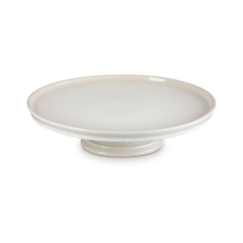 Le Creuset Stoneware Footed Cake Stand Meringue