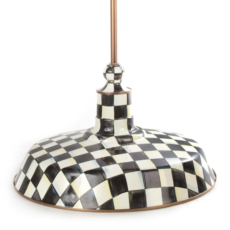 Mackenzie-Childs Courtly Check Barn Pendant Lamp, 18"
