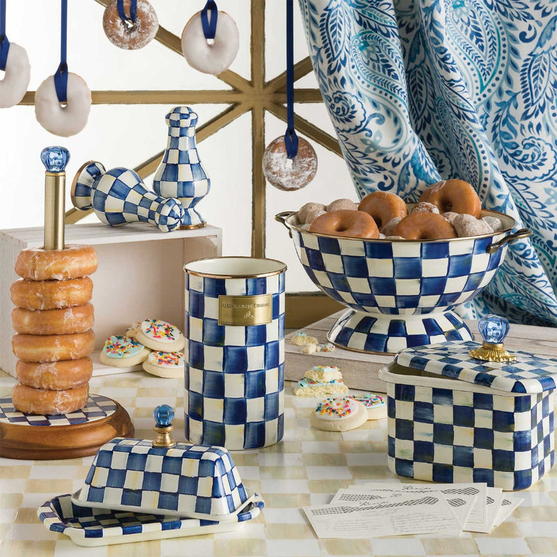 Mackenzie-Childs Royal Check Butter Box #4