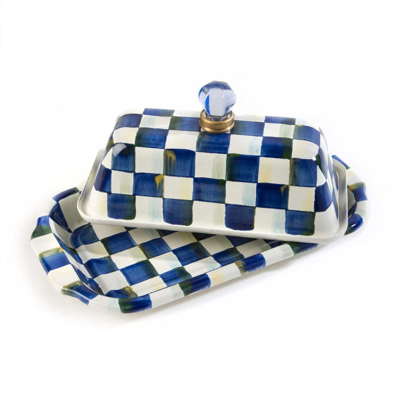 Mackenzie-Childs Royal Check Butter Box #2