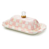 Mackenzie-Childs Rosy Check Butter Box
