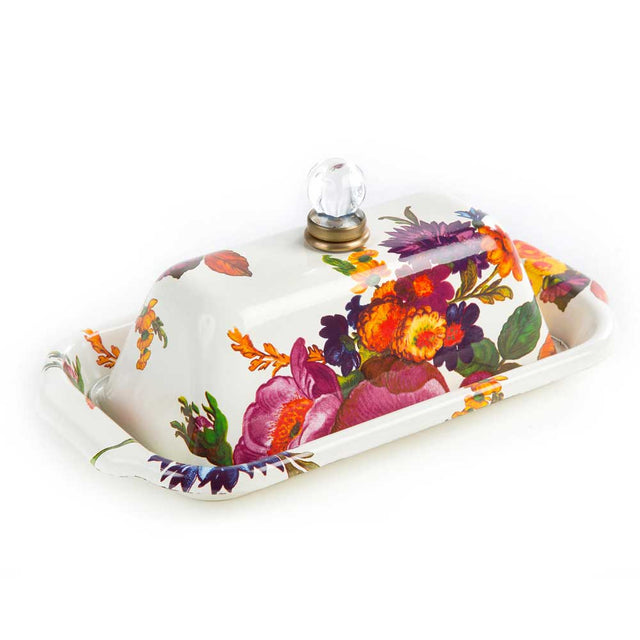 Mackenzie Childs Flower Market White Butter Box #1
