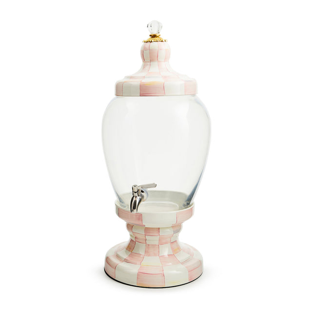 Mackenzie-Childs Rosy Check Beverage Hostess