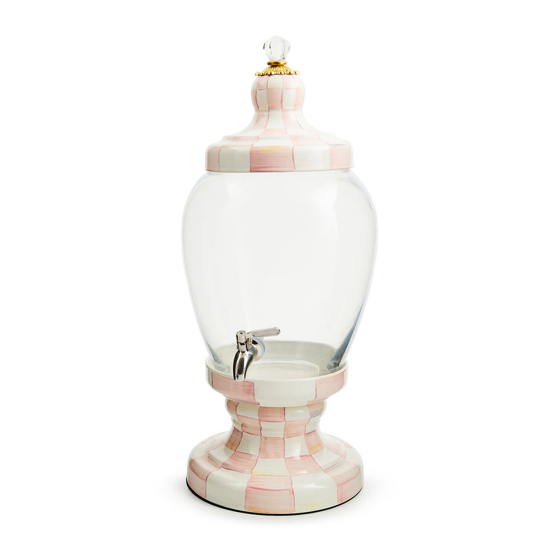 Mackenzie-Childs Rosy Check Beverage Hostess