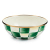 Mackenzie-Childs Emerald Check Everyday Bowl
