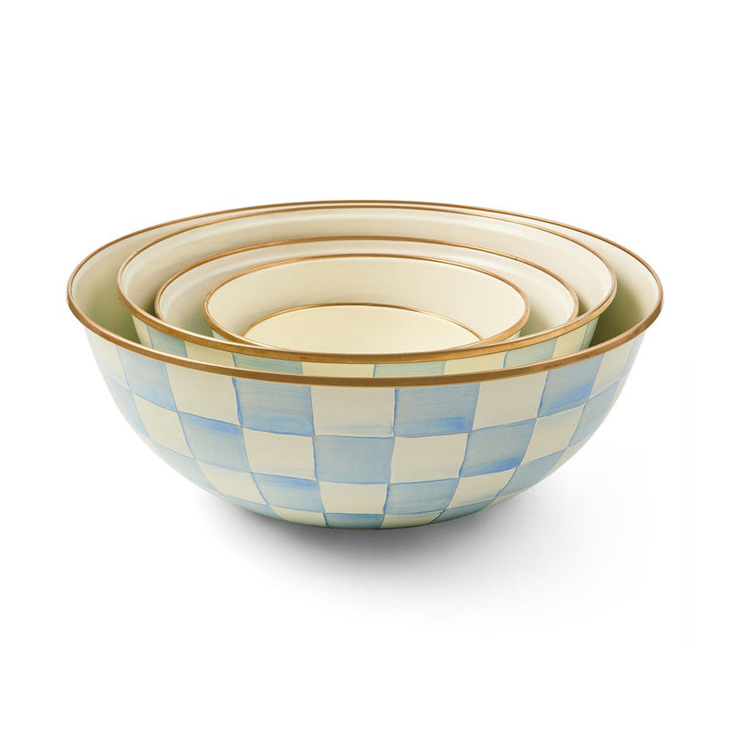 Mackenzie-Childs Sky Check Small Everyday Bowl