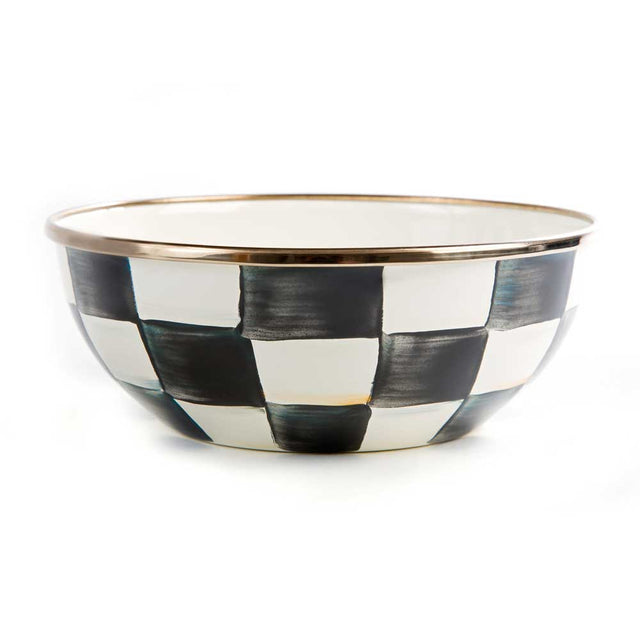 Mackenzie Childs Courtly Check Enamel Everyday Bowl #1