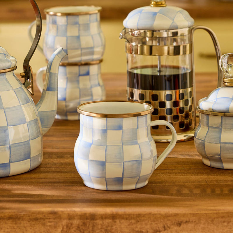 Mackenzie-Childs Sky Check Mug