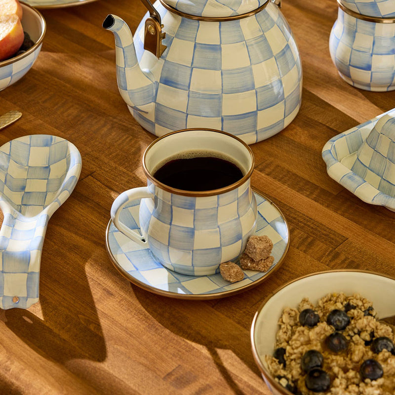 Mackenzie-Childs Sky Check Mug