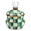 Mackenzie-Childs Emerald Check Sugar Bowl