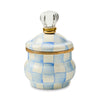 Mackenzie-Childs Sky Check Lidded Sugar Bowl