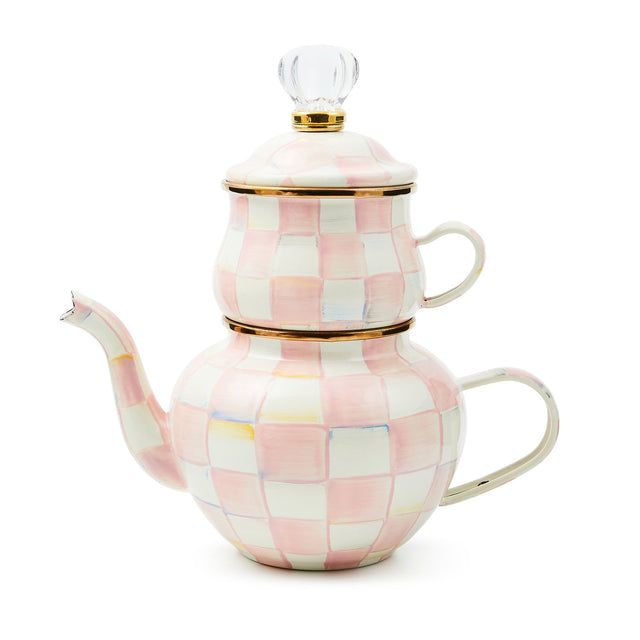 Mackenzie-Childs Rosy Check High Tea
