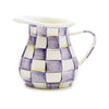 Mackenzie Childs Violet Check Creamer
