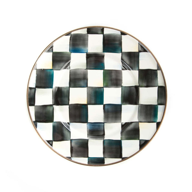 Mackenzie-Childs Courtly Check Enamel Salad/Dessert Plate
