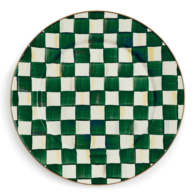 Mackenzie-Childs Emerald Check Serving Platter