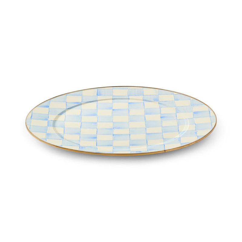 Mackenzie-Childs Sky Check Serving Platter