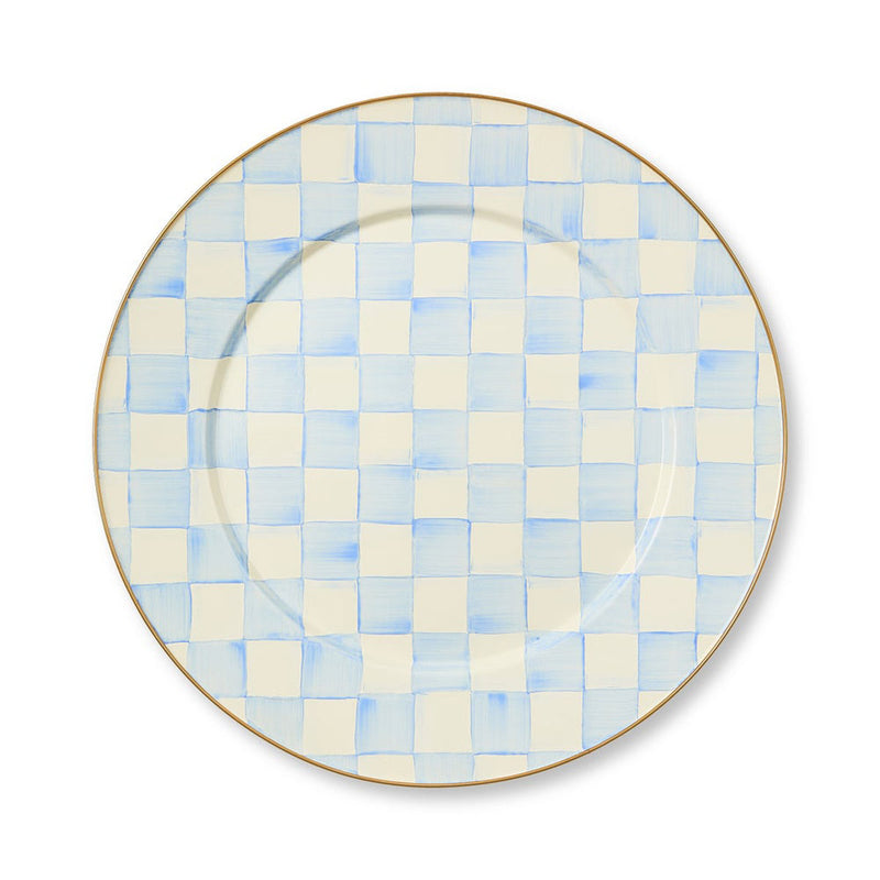 Mackenzie-Childs Sky Check Serving Platter
