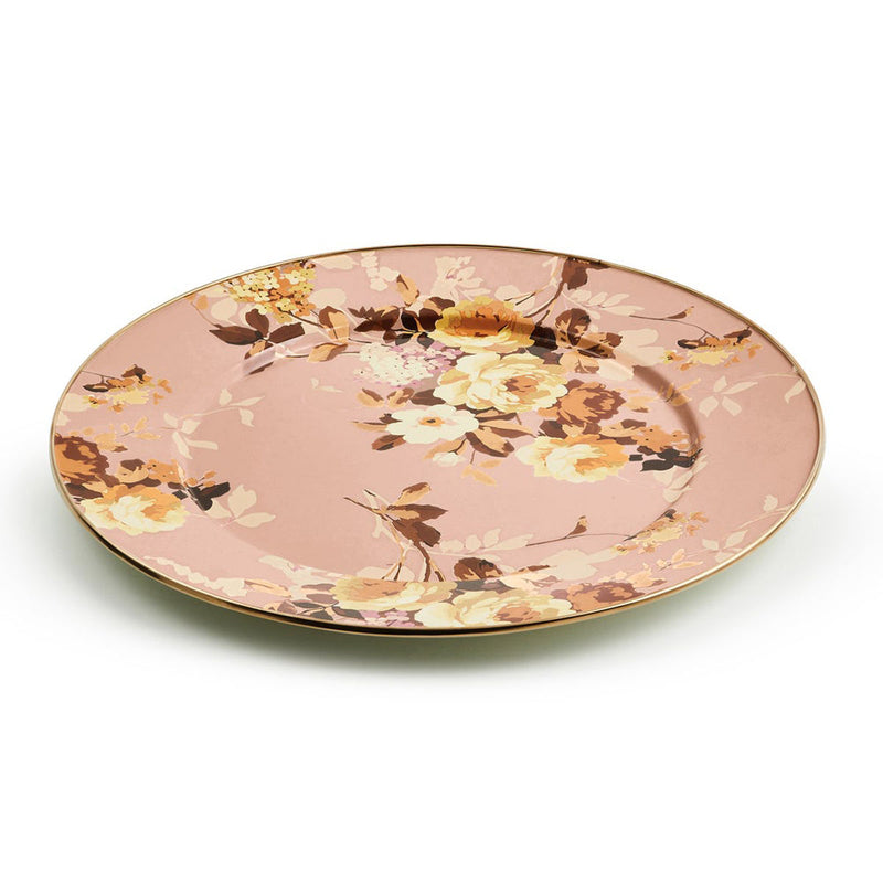 Mackenzie-Childs Wild Rose Mauve Serving Platter