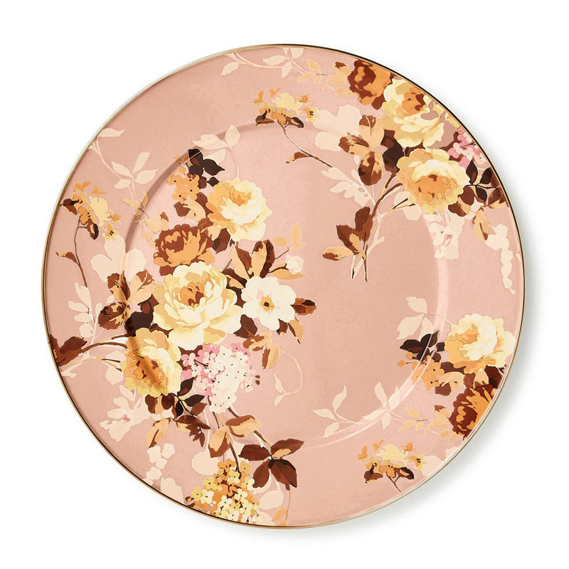 Mackenzie-Childs Wild Rose Mauve Serving Platter