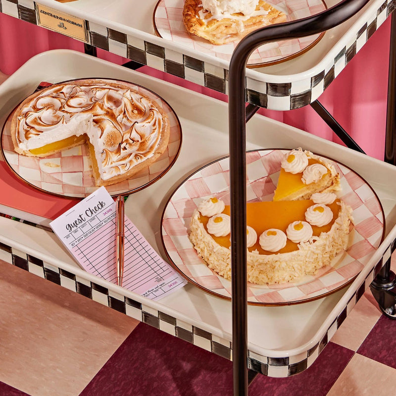 Mackenzie-Childs Rosy Check Serving Platter #3