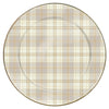 Mackenzie-Childs Mocha Check Serving Platter