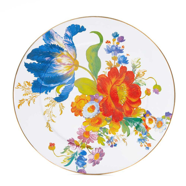 Mackenzie-Childs Flower Market Serving Platter, White
