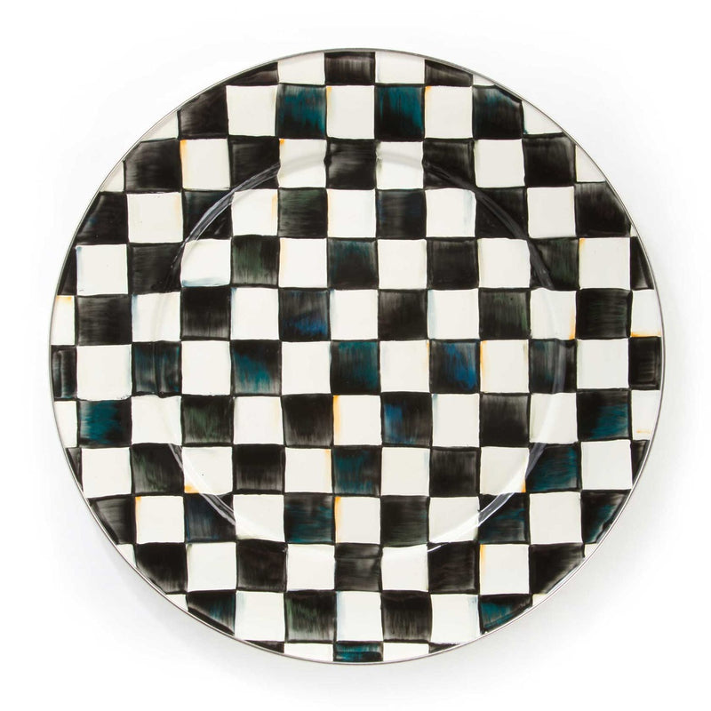 Mackenzie-Childs Courtly Check Enamel Serving Platter
