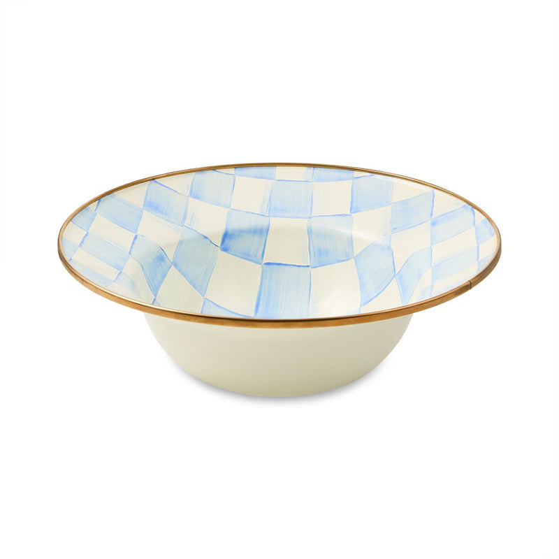 Mackenzie-Childs Sky Check Serving Bowl