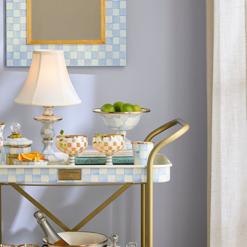 Mackenzie-Childs Sky Check Small Compote