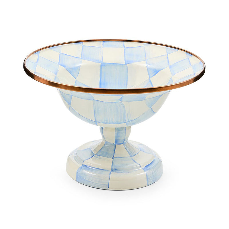 Mackenzie-Childs Sky Check Small Compote