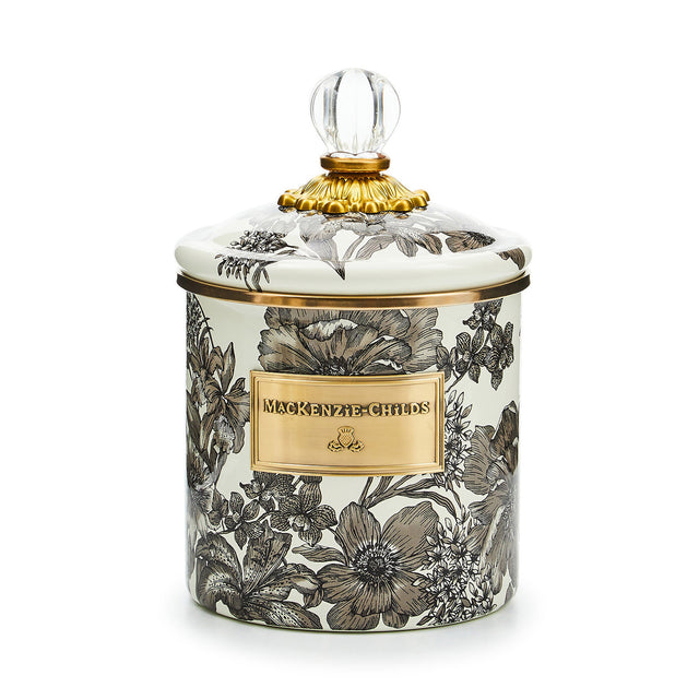 Mackenzie-Childs Sterling English Garden Small Canister