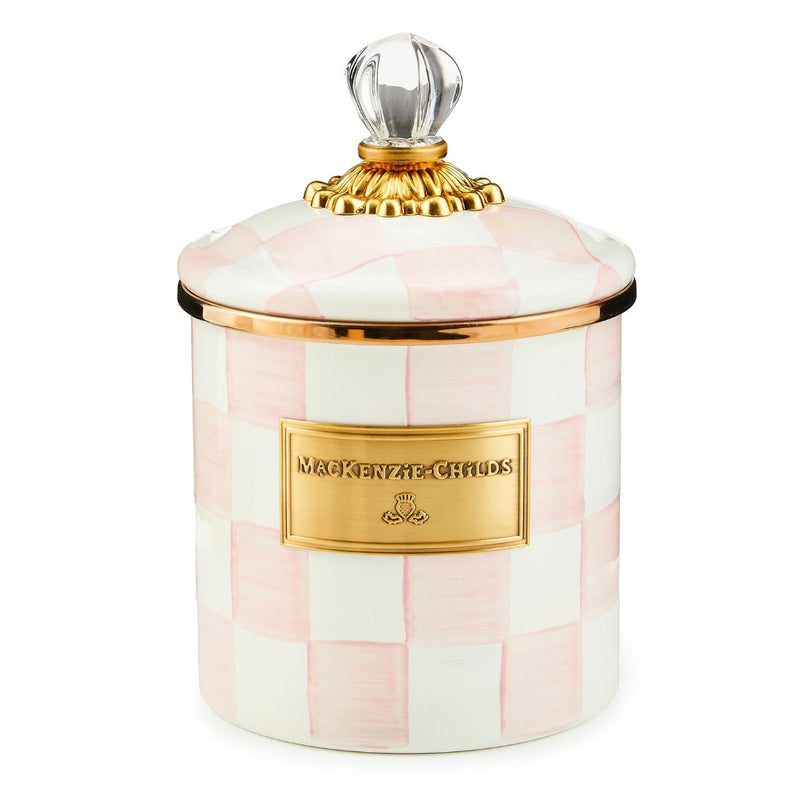 Mackenzie-Childs Rosy Check Small Canister
