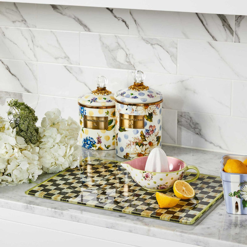 Mackenzie-Childs Wildflowers Enamel Medium Canister