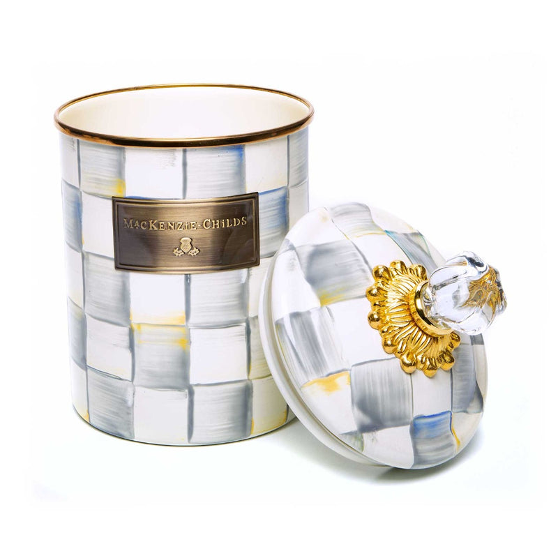 Mackenzie-Childs Sterling Check Enamel Medium Canister
#2