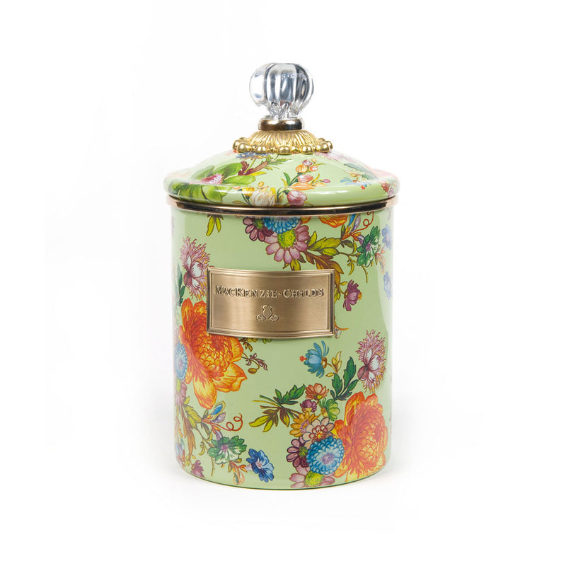 Mackenzie-Childs Flower Market Green Medium Canister