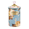 Mackenzie-Childs Wild Rose Slate Large Canister