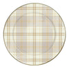 Mackenzie-Childs Mocha Check Dinner Plate