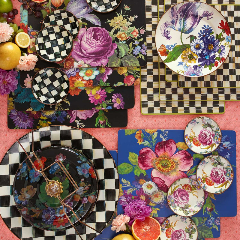 Mackenzie-Childs Flower Market Enamel Dinner Plate #3
